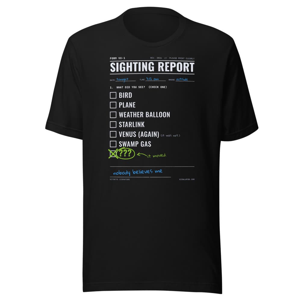 Sighting Checklist Tee in Black