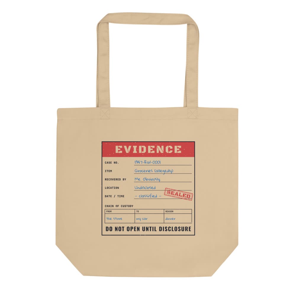 Evidence Bag Tote in Oyster