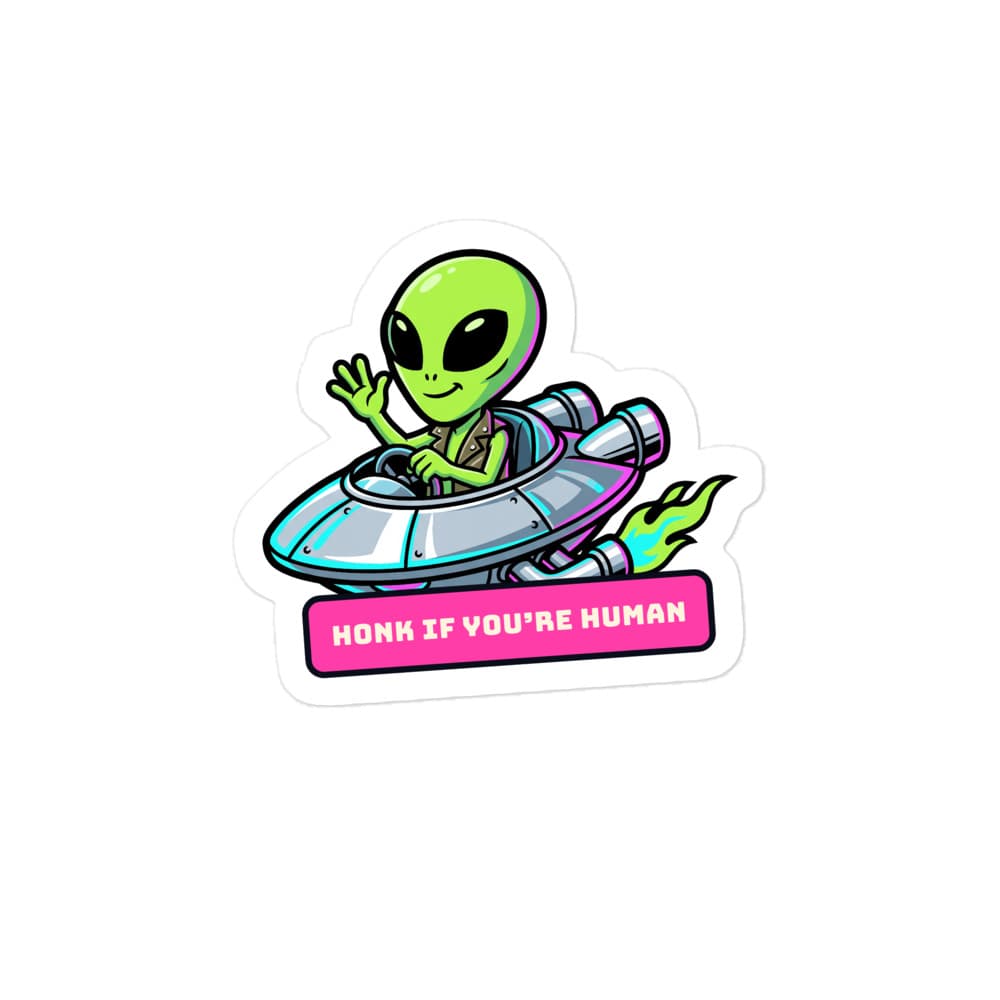 Little Green Passenger Sticker in Satin
