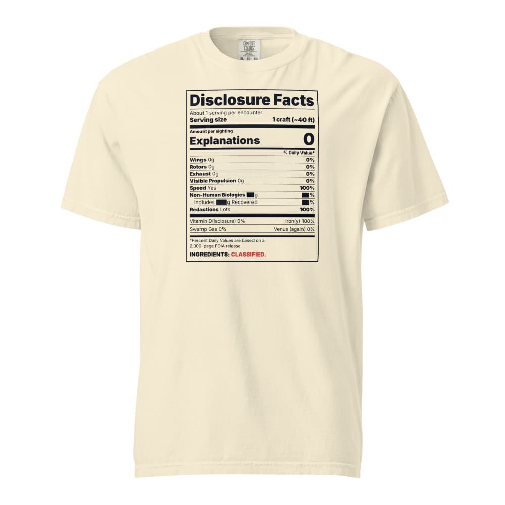 Disclosure Facts Tee in Ivory