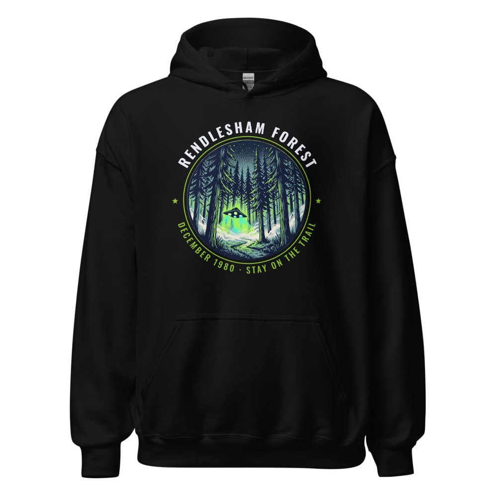 Rendlesham Forest Hoodie in Black